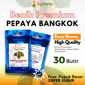 Benih Topfarm / Benih Pepaya Bangkok Jumbo / Benih Pepaya Bangkok Super / Benih Pepaya Bangkok Ecer / Benih Pepaya Bangkok / Benih Pepaya Jingga Bangkok