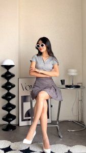 Crop Top Atasan Knit Lengan Pendek Yebe/ Crop Top /Murah/Premium