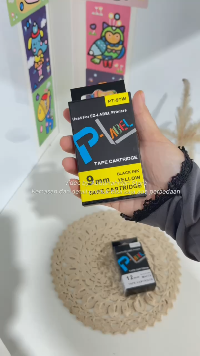 Label Tape K-LABEL mm for Casio EZ Label Tape Printer 9mm KL 120