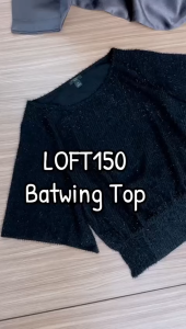Kaos Wanita Lengan Pendek Murah 150 Fringe Black Top