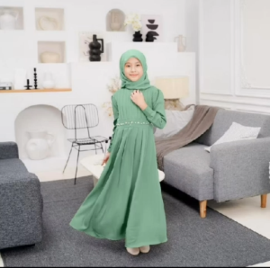 GAMIS ANAK RELINE DRES CRINKLE AIRFLOW USIA 5 SAMPAI 12 TAHUN