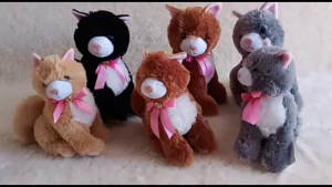 Boneka kucing Pita Sit Cat  Bahan Rasfur 2 Ukuran