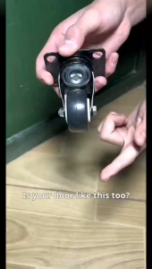 1PC Black Rubber Swivel Casters High Bearing Capacity 50kg Office Chair Sofa Platform Trolley Wheels Caster Furniture Hardware