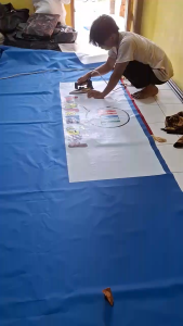 Tenda Pramuka Belantara Ukuran 3x4 meter Bahan D 300 Korea Beragam Warna Plus Sablon - Tenda Camping Kapasitas 8 Orang, Polyester 300D, Pipa Besi Bold