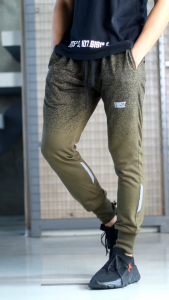 YRSZ - SWEATPANTS GRADASI (GREEN ARMY) - celana joger katun fitness gym lari olahraga