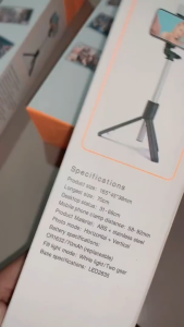 JE.ID Tongsis Tripod LED Bluetooth 4 in 1 Dengan Remote Control + Lampu Tripod Selfie Murah