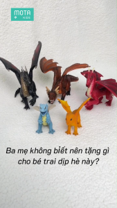 Mô hình mô phỏng động vật cho bé các loài rồng chuẩn Montessori Mota - Hàng chính hãng