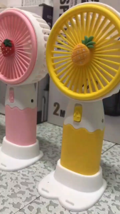 Hand-held rechargable fan creative fruit shape desktop small fan ZB099A