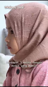 KAZEL HIJAB INSTAN ANAK BERCORAK: Praktis & Mudah Dipakai