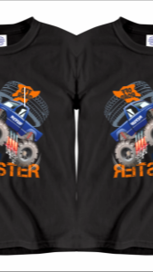 Baju Anak MONSTER CAR Lengan Pendek Kaos anak mobil laki-laki usia 4-12 tahun bahan katun 30s