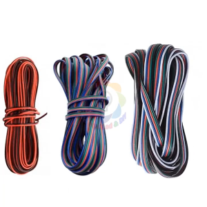 Dây điện 3 hàng 3pin nhiều kích thước dây điện bẹ dùng cho thiết bị 2 hoặc 3 kênh RGB
