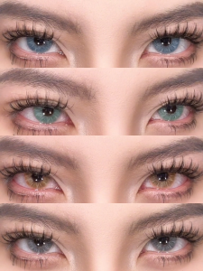 【ใหม่】CROATIA ซีรีส์ โยนรายวัน คอนแทคเลนส์ 5 คู่/10 เม็ด สีเทา คอนแทคเลนส์ สามารถใช้งานได้ 1 วัน 14.2 มม.