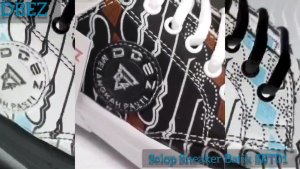 DBEZ Sepatu Sandal Selop Sneakers Motif Batik Pria Uk 39-43 SBT01 Sendal Sepatu Fashion Kekinian