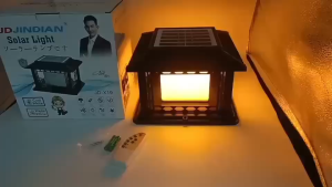 โคมไฟหัวเสาโซล่าเซลล์ JD-X17และJD-X19 ไฟโซล่าเซลล์ โคมไฟโซล่าเซลล์ โคมไฟหัวเสา กันน้ำ ปรับได้ 2 สี เปิด-ปิดอัตโนมัติ