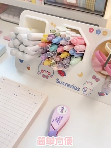 🌻Money comes🌻 ที่ใส่ปากกา อเนกประสงค์ ติดผนัง กล่องใส่ของตั้งโต๊ะ 3ช่อง พร้อมส่ง