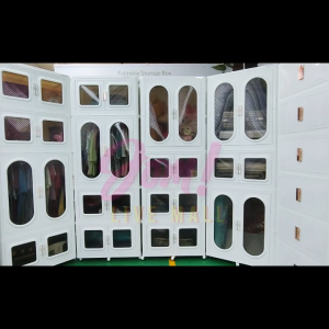 INSPRINT 85CM Foldable Storage Cabinet Storage Box Organizer Kids Wardrobe Clothes Cabinet Organizers Rack Almari Baju 收納櫃 折叠收纳柜 折叠衣柜 Underwear Organizer Undergarments Organizer - Lazada