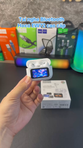 Tai Nghe Bluetooth Hoco EW72 Màn Hình Cảm Ứng Điều Khiển - Tai Nghe Không Dây Chống Ồn ANC Có Mic Đàm Thoại BH 12 Tháng