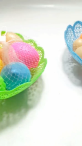 1Tap Plastic Fruit Vegetable Food Basket Tray Reusable Role Play Pretend Kitchen Kids Toys Laruan