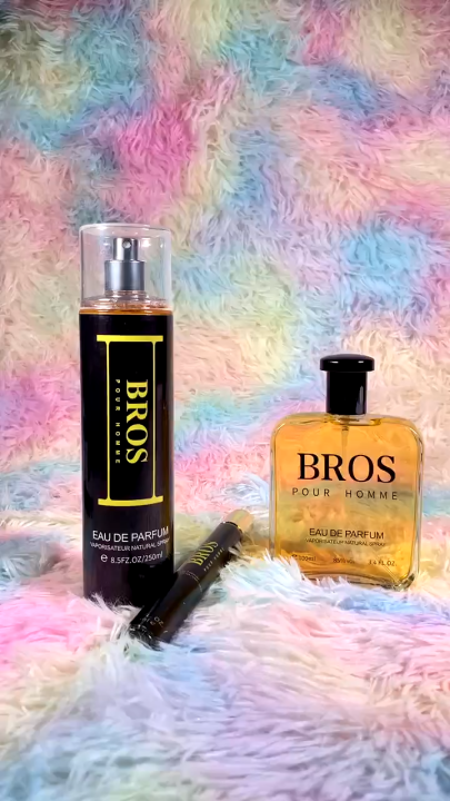 Buy Take 2】250ml+100ml+35ml Bros Pour Homme Perfume for Men