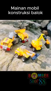 MAINAN ANAK BRICK MOBIL BERAT KERUK CITY GLOBAL BALOK SUSUN KOLEKSI KONSTRUKSI DIY PAJANGAN KEREN