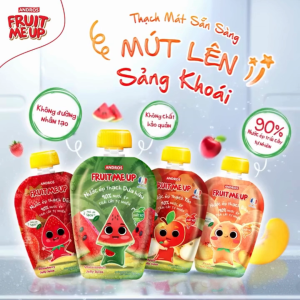 Combo 5 & 8 Túi Thạch Trái Cây - 90% Nước Ép Trái Cây Thật - ANDROS FRUIT ME UP- 90gx5