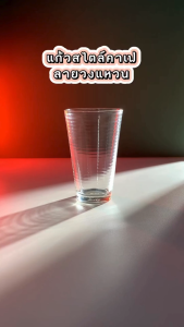 [แก้วน้ํา เกรด A] RING TUMBLER - แก้วน้ําทรงสูง เนื้อแก้วใส ใช้เป็นแกคาเฟ่ แก้วค็อกเทล และแก้วน้ํา [W031]