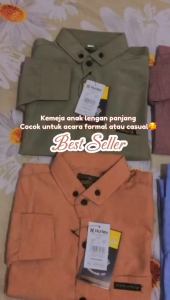KEMEJA POLOS COUPLE AYAH DAN ANAK LAKI-LAKI LENGAN PANJANG/KEMEJA COUPLE TERBARU 2024/KEMEJA COUPLE AYAH ANAK TRENDY/KEMEJA CASUAL COUPLE KUALITAS TERBAIK/KEMEJA COUPLE PREMIUM BRANDED GRATIS ONGKIR DAN BAYAR DI TEMPAT/Raline Z.A