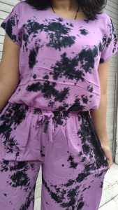 Setelan Babydoll Tie Dye Panjang Bali