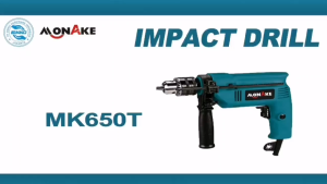 MONAKE Mesin Bor 13mm Impact Drill Tangan Listrik Electric Drill Koper Set Besi Bor Beton Kayu Tembok Putaran Bolak Balik Full Tembaga MK650T