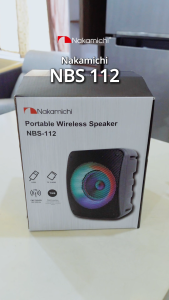 Nakamichi NBS 112 Portable Wireless Speaker Audio Bluetooth RGB