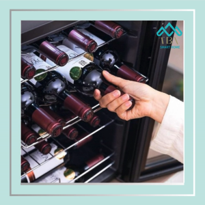 ตู้แช่ไวน์ 28 ขวด 7ชั้น ที่เก็บไวน์ ตู้ไวน์ 80L สามารถปรับอุณหภูมิได้ตามที่ต้องการ