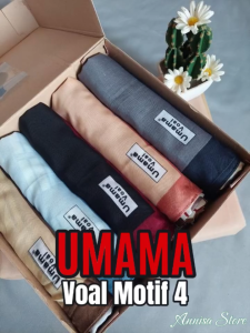 UMAMA SQUARE VOAL SCARF MOTIF 4 UKURAN 110X110CM / JILBAB SEGIEMPAT MOTIF DAILY WEAR UMAMA SQUARE HIJAB WANITA SEGI EMPAT VOAL MOTIF