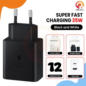 ADAPTER BATOK CHARGER 35W PD USB C SUPERFAST CHARGING FOR SAMSUNG S22 S23 S24 ULTRA N10 N20