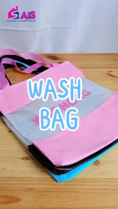 TAS WASHBAG TRANSPARAN BESAR TOILETRY TAS PERLENGKAPAN MANDI TAS TRAVEL WASH BAG TAS PERALATAN MANDI