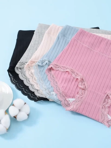 Triumphˉ3PCS Panties Women Plus Size Modal Cotton Spandex Mid Waist Ladies Underwear