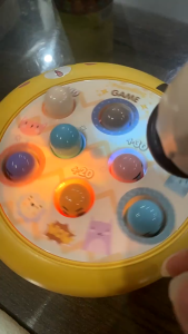 Đồ chơi đập chuột xoay 360 độ 2 búa có đèn và nhạc 158-7C