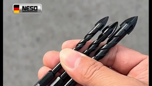 NESO Mata Bor Silang 5-12MM (COD) Multifungsi Black Cross Head Mata Bor Cross Drill Bit Hex Bahan Alloy Untuk Melubangi Kaca/Keramik/Beton