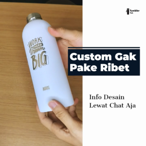 Botol Minum Tumbler Termos Lulu Custom Tahan Panas Dingin Vacuum Insulated 500ml BPA Free Grafir Grafir Custom 1 Sisi 2 Sisi Skema Warna Hijau Hitam Putih - Lazada