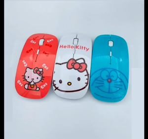 🔥HOT🔥เมาส์ไร้สายน่ารัก 2.4Ghz USB เมาส์สำหรับเล่นเกมเม้าส์