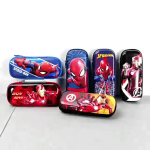 【1-3 Days Delivery】3D Spider Man/Captain America Pencil Case Large Size Stationery Box Childrens Pencil Boxes