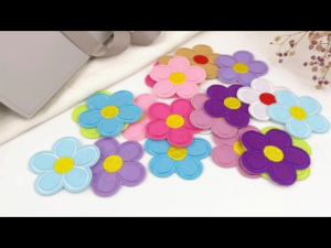 22Pcs Flower Embroidery Patch Iron on for Clothing Decoration Kids Girls Women Garments Patches