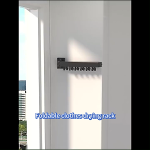 MEIDOO Drill-free folding clothes drying rack invisible telescopic clothes wall-mounted