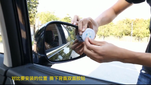 Isi 2Pcs Cermin Bantu Titik Buta Bisa Disesuaikan Cermin Sisi Kecil Mobil Wide Angle Putar 360° Cermin