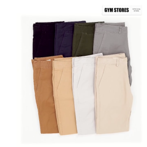 Quần Dài Kaki Nam Form Slim ống suôn 16-18 Chất Vải Kaki Cotton Co Giãn TRẺ TRUNG năng động DS02