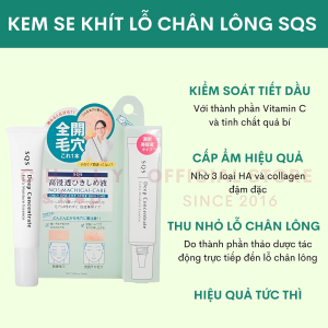 Kem se khít lỗ chân lông SQS Deep Concentrate Extra Moisture Essence 15ml Nhật