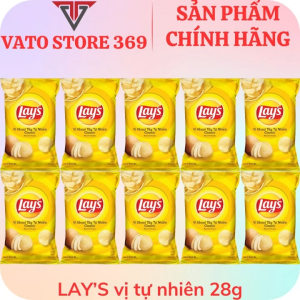 Bánh snack khoai tây LAYS vị tự nhiên classic gói 28g