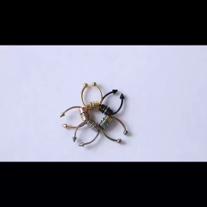 จิวจมูก สเตนเลส ประดับเพทาย เรียบง่าย เครื่องประดับแฟชั่น สําหรับผู้ชาย และผู้หญิง ไม่ต้องเจาะ L208