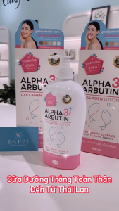 Sữa dưỡng thể Alpha Arbutin Collagen Lotion 3 Plus 500ml Thái Lan