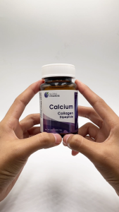 [แพ็ค 3 ขวด] แคลเซียม พลัส คอลลาเจนไดเปปไทด์ โกลบอลวิตามิน Calcium Collagen Dipeptide Global Vitamins แคลเซียมคอลลาเจน คอลลาเจนเม็ด
