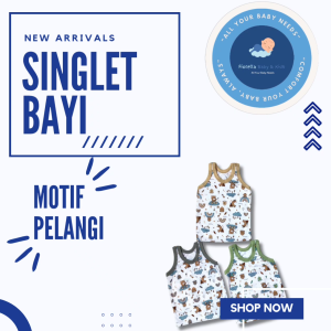 Singlet Kaos Dalam Bayi Katun Doubleknit Earth Tone Series FIYELI isi 3 pcs atau 6 Pcs